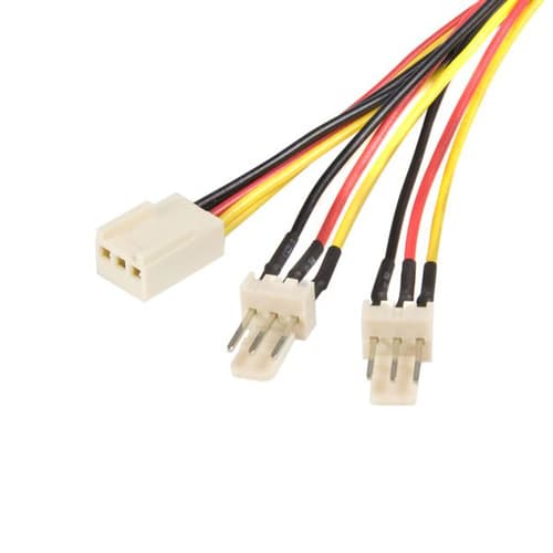 StarTech.com TX3 Fan Power Splitter Cable - Fan power splitter - 3 pin internal power (F) to 3 pin internal power (M) - 1 ft - TX3SPLIT12 - Fan power splitter - 3 PIN internal power (F) to 3 PIN internal power (M) - 30 cm