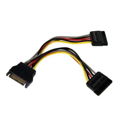 StarTech.com 6in SATA Power Y Splitter Cable Adapter - M/F - Power splitter - SATA power (M) to SATA power (F) - 6 in - PYO2SATA - Power splitter - SATA power (M) to SATA power (F) - 15.2 cm - for P/N: BRACKET125PT, BRACKET125PTP, BRACKET425F, PEXUSB311AC3, S251BU31REM, SATBP125VP