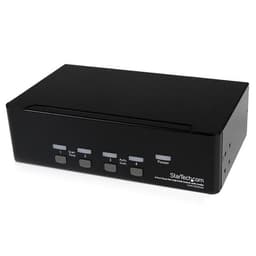 StarTech.com 4-Port Dual KVM Switch with Audio for DVI Computers - Built-in USB Hub (SV431DD2DUA) - KVM / audio / USB switch - 4 x KVM / audio / USB - 1 local user - desktop - for P/N: IM12D1500P, SV431RACK, SVA12M2NEUA, SVA12M5NA, USBDVI4N1A10, USBDVI4N1A6
