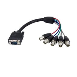 StarTech.com 1 ft. (0.3 m) VGA to BNC Cable - HD15 VGA to 5 BNC - Male/Female - BNC Cable (VGABNCMF1) - VGA cable - BNC (F) to HD-15 (VGA) (M) - 30 cm - black