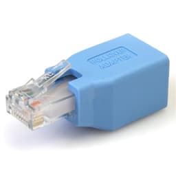 StarTech.com Cisco Console Rollover Adapter for RJ45 Ethernet Cable - Network adapter cable - RJ-45 (M) to RJ-45 (F) - blue - ROLLOVER - Network adapter cable - RJ-45 (M) to RJ-45 (F) - blue