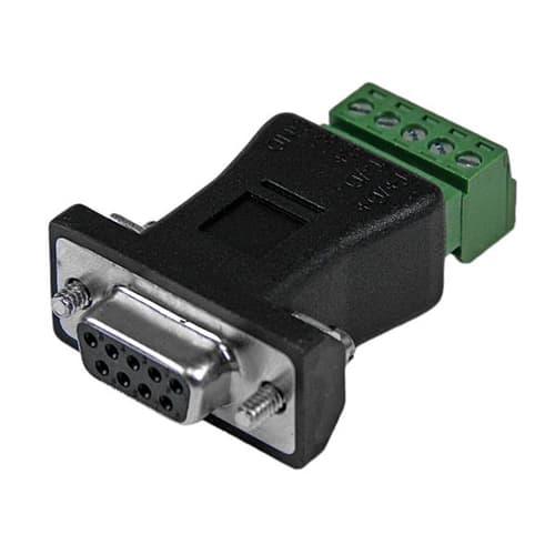 StarTech.com RS422 RS485 Serial DB9 to Terminal Block Adapter - Serial adapter - 5 pin terminal block to DB-9 (M) - black - DB92422 - Serial adapter - 5 pin terminal block to DB-9 (M) - black - for P/N: PCI2S232485I, PCI2S4851050