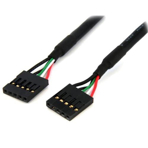 StarTech.com 5 Pin USB 2.0 Header - 18 in USB IDC Motherboard Header Cable - F/F (USBINT5PIN) - USB cable - 5 pin IDC (F) to 5 pin IDC (F) - USB 2.0 - 45.7 cm - black — view 1