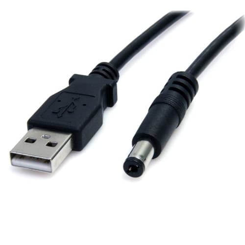StarTech.com 3 ft USB to Type M Barrel 5V DC Power Cable - Power cable - USB (power only) (M) to DC jack 5.5 mm (M) - 3 ft - molded - black - USB2TYPEM - Power cable - USB (power only) (M) to DC jack 5.5 mm (M) - 91 cm - molded - black - for P/N: DVI2VGACON, SPDIF2AA, ST122LE, ST122LEA, ST122PROA