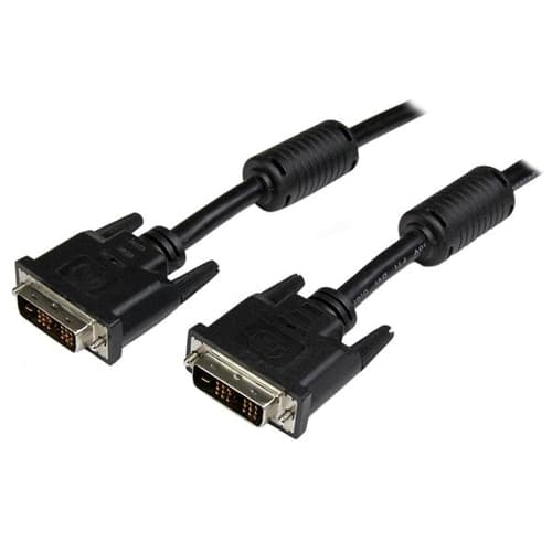 StarTech.com 1m DVID Single Link Cable M/M - DVI cable - single link - DVI-D (M) to DVI-D (M) - 1 m - molded, thumbscrews - black