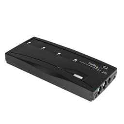 StarTech.com 4 Port Black PS/2 KVM Switch Kit with Cables - 4 Port PS2 KVM Switch - KVM Switch with Cables - VGA KVM Switch (SV411K) - KVM switch - 4 x KVM port(s) - 1 local user - desktop - for P/N: SVECON6