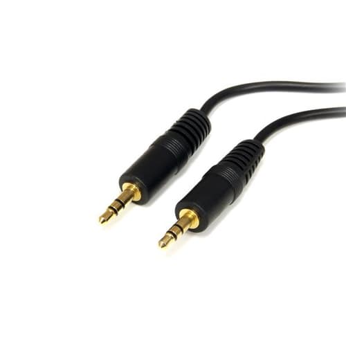 StarTech.com 6 ft. (1.8 m) 3.5mm Audio Cable - 3.5mm Audio Cable - Gold Plated Connectors - Male/Male - Aux Cable (MU6MM) - Audio cable - mini-phone stereo 3.5 mm male to mini-phone stereo 3.5 mm male - 1.8 m - for P/N: ICUSBAUDIO7, SV231QDVIUA, SV231TDVIUA, SV431DL2DU3A, SV431TDVIUA, SV431USBAEGB
