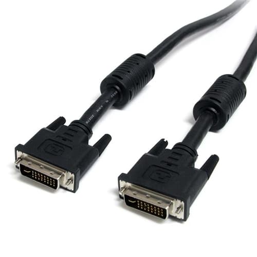 StarTech.com Dual Link DVI-I Cable - 20 ft - Digital and Analog - Male to Male Cable - Computer Monitor Cable - DVI Cord - DVI to DVI Cable (DVIIDMM20) - DVI cable - dual link - DVI-I (M) to DVI-I (M) - 6.1 m - black - for P/N: DVIEXTAA6IN