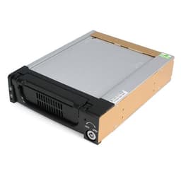 StarTech.com 5.25 in Rugged SATA Hard Drive Mobile Rack Drawer - Aluminum Removable Hard Drive Bay (DRW150SATBK) - Storage mobile rack - 3.5" - black