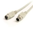 StarTech.com 6 ft PS/2 Keyboard or Mouse Extension Cable - M/F - Keyboard / mouse cable - PS/2 (M) to PS/2 (F) - 6 ft - KXT102 - Keyboard / mouse cable - PS/2 (M) to PS/2 (F) - 1.8 m - for P/N: PS2PLATE, RACKCONS1908, USBPS2PC thumbnail 1