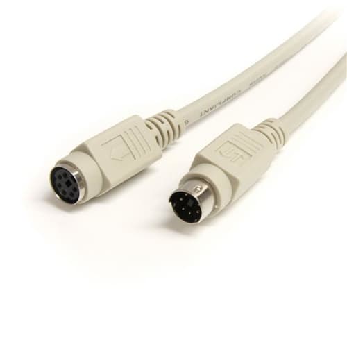 StarTech.com 6 ft PS/2 Keyboard or Mouse Extension Cable - M/F - Keyboard / mouse cable - PS/2 (M) to PS/2 (F) - 6 ft - KXT102 - Keyboard / mouse cable - PS/2 (M) to PS/2 (F) - 1.8 m - for P/N: PS2PLATE, RACKCONS1908, USBPS2PC — image 1