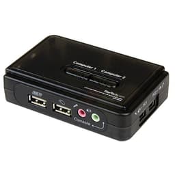 StarTech.com 2 Port USB VGA KVM Switch - Single VGA - Hot-key & Audio Support - 2048x1536 @60Hz KVM Switch - KVM Video Switch (SV211KUSB) - KVM / audio switch - 2 x KVM / audio - 1 local user - desktop