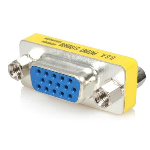 StarTech.com Slimline VGA HD15 Gender Changer - F/F - HD15 gender changer - VGA coupler - VGA gender changer (GC15HSF) - VGA gender changer - HD-15 (VGA) (F) to HD-15 (VGA) (F) - for P/N: DP2VGAMM6B, HD2VGAMM6, MXTMMHQ2M, MXTMMHQ30M, MXTMMHQ3M, MXTMMHQ5M, MXTMMHQ7M