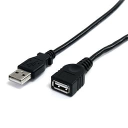 StarTech.com 6 ft Black USB 2.0 Extension Cable A to A - M/F - USB extension cable - USB (M) to USB (F) - USB 2.0 - 6 ft - black - USBEXTAA6BK - USB extension cable - USB (M) to USB (F) - USB 2.0 - 1.8 m - black - for P/N: 35FCREADBK3, ICUSB2321F, ICUSB232V2, LTUB1MBK, MSDREADU2OTG, ST4200MINI2, UUSBOTG