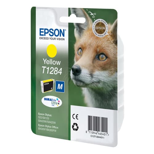Epson T1284 - 3.5 ml - yellow - original - blister - ink cartridge - for Stylus S22, SX130, SX230, SX235, SX430, SX435, SX438, SX440, SX445, Stylus Office BX305