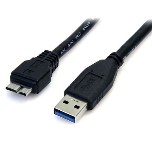 StarTech.com 0.5m (1.5ft) Black SuperSpeed USB 3.0 Cable A to Micro B - USB 3.0 Micro B Cable - 1x USB 3 A (M), 1x USB 3 Micro B (M) 50cm (USB3AUB50CMB) - USB cable - Micro-USB Type B (M) to USB Type A (M) - USB 3.0 - 50 cm - molded - black - for P/N: DKT30CVAGPD, S251BMU313, S251BMU3FP, S251BPU313, S252BU313R, SLSODDU33B, SMS1BMU313