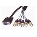 StarTech.com 6 ft. (1.8 m) VGA to BNC Cable - HD15 VGA to 5 BNC - Coaxial High Resolution - Male/Male - BNC Cable (VGABNC5) - VGA cable - HD-15 (VGA) (M) to BNC (M) - 1.8 m thumbnail 1