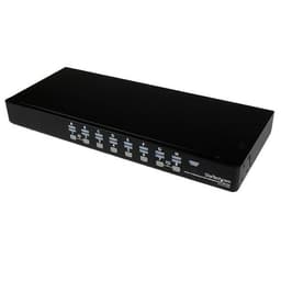 StarTech.com 16 Port 1U Rackmount USB KVM Switch with OSD (SV1631DUSBU) - KVM switch - 16 x KVM port(s) - 1 local user - desktop - for P/N: RK3236BKF, RK4236BKB, RKCONS1701, RKCONS17HD, RKCONS1901, RKCONS1908K, RKCONS1916K