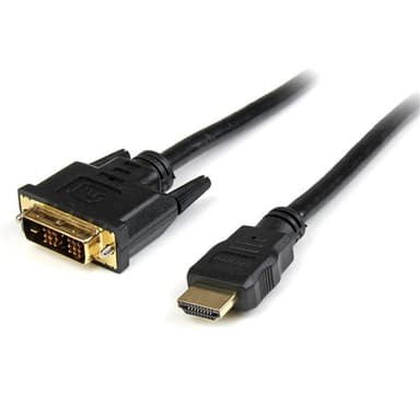 StarTech.com 1m HDMI to DVID Cable M/M - Adapter cable - HDMI male to DVI-D male - 1 m - shielded - black