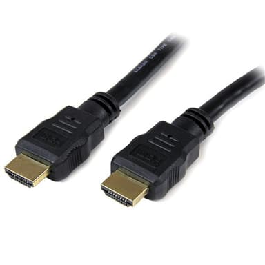 StarTech.com 1.5m High Speed HDMI Cable - Ultra HD 4k x 2k HDMI Cable - HDMI to HDMI M/M - 5 ft HDMI 1.4 Cable - Audio/Video Gold-Plated (HDMM150CM) - HDMI cable - HDMI male to HDMI male - 1.5 m - double shielded - black - for P/N: MSTCDP122HD
