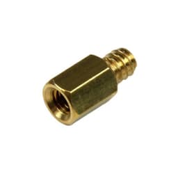 StarTech.com Metal Jackscrew Standoffs #6-32 - Jackscrew standoff - 0.2 in (pack of 50) - SCREWNUTM - Jackscrew standoff - 0.4 cm (pack of 50) - for P/N: PCSCREWKIT
