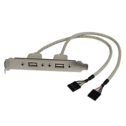 StarTech.com 2 Port USB A Female Slot Plate Adapter - USB panel - USB (F) to 5 pin in-line (F) - USBPLATE - USB panel - USB (F) to 5 pin in-line (F)