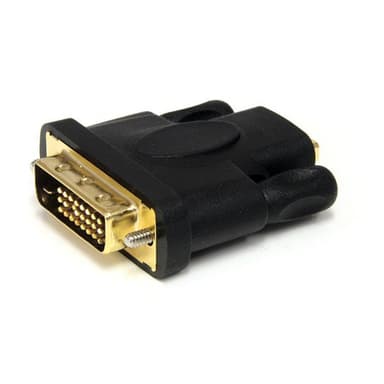 StarTech.com HDMI to DVI-D Video Cable Adapter - F/M - HD to DVI - HDMI to DVI-D Converter Adapter (HDMIDVIFM) - Adapter - dual link - HDMI female to DVI-D male - black - for P/N: HDMM1MP, HDMM2MP, HDMM3MP, RKCOND17HD, SV231DHU34K6, SV231HU34K6, SV431HU34K6