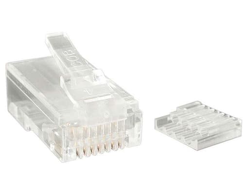 StarTech.com Cat 6 RJ45 Stranded Modular Plug Connector - 50 Pack (CRJ45C6STR50) - Network connector - RJ-45 (M) - CAT 6 - stranded - clear (pack of 50) - for P/N: R300WN22MO5E, R300WN22MO5G, R300WN22MOD, R300WN22MOD5, R300WN22ODE, R300WN22ODG