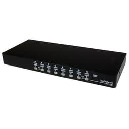 StarTech.com 16 Port Rackmount USB KVM Switch Kit with OSD and Cables - 1U (SV1631DUSBUK) - KVM switch - 16 x KVM port(s) - 1 local user - desktop - for P/N: RK2537BKM, RK3236BKF, RK4236BKB, RK4242BK24, RK4242BK30, RKCONS1701, RKCONS17HD