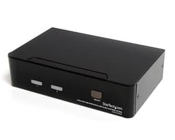 StarTech.com 2 Port DVI USB KVM Switch with Audio and USB 2.0 Hub (SV231DVIUA) - KVM / audio / USB switch - 2 x KVM / audio / USB - 1 local user - desktop - for P/N: IM12D1500P, SVA12M2NEUA, SVA12M5NA, USBDVI4N1A10, USBDVI4N1A6