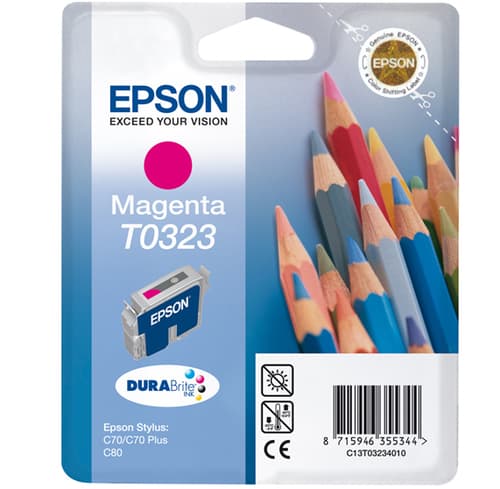 Epson T0323 - Magenta - original - blister - ink cartridge - for Stylus C70, C70 Plus, C80, C80N, C80WN