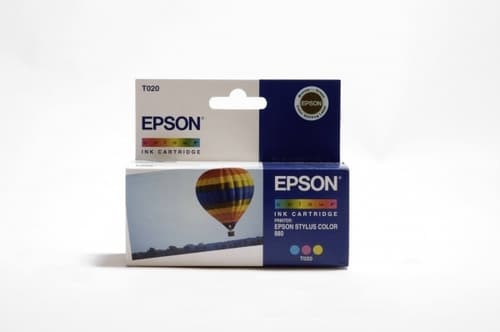 Epson T020 - Print cartridge - 1 x colour (cyan, magenta, yellow) - 300 pages