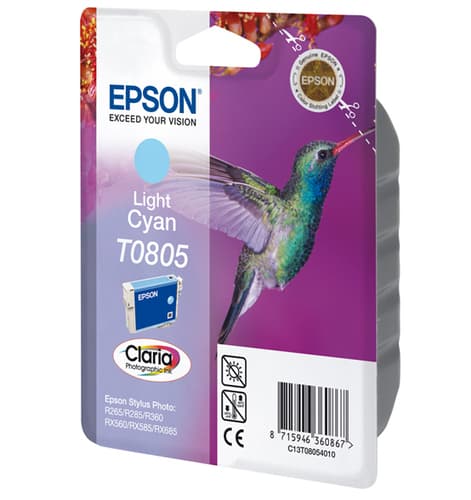 Epson T0805 - Print cartridge - 1 x light cyan — view 1