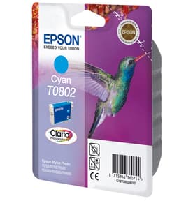 Epson T0802 - Print cartridge - 1 x cyan