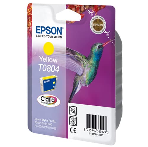 Epson T0804 - Print cartridge - 1 x yellow — view 1