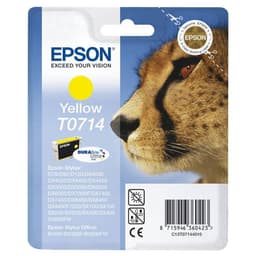 Epson T0714 - Print cartridge - 1 x yellow - blister with RF alarm