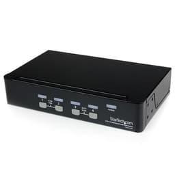 StarTech.com 4 Port Professional VGA USB KVM Switch with Hub - 1U Rack-mountable KVM Switch (SV431USB) - KVM switch - 4 x KVM port(s) - 1 local user - desktop - for P/N: SV431RACK, SVUSB2N1_10, SVUSB2N1_15, SVUSB2N1_6