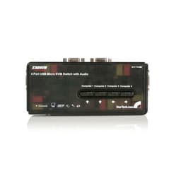 StarTech.com 4 Port Black USB KVM Switch Kit with Cables and Audio - desktop KVM Switch - VGA KVM Switch - USB KVM Switch 4 Port (SV411KUSB) - KVM / audio switch - 4 x KVM / audio - 1 local user - desktop