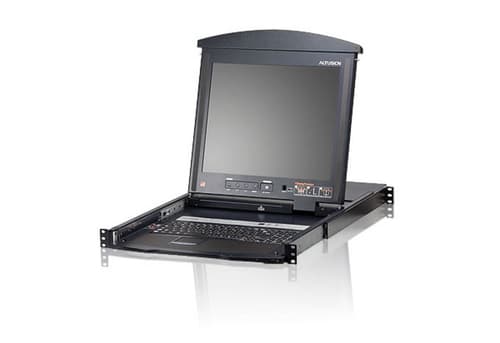 ALTUSEN KL1516N - KVM console with KVM switch - 16 ports - PS/2 - 19" - rack-mountable - 1280 x 1024 @ 75 Hz - 1U — view 1