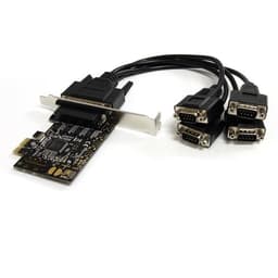 StarTech.com 4 Port PCI Express RS232 Serial Adapter Card - Single-Lane PCI Express - Breakout Cable - RS232 Extension - PCIe Serial Card (PEX4S553B) - Serial adapter - PCIe - RS-232 x 4