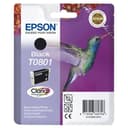 Epson T0801 - Print cartridge - 1 x black - blister with RF alarm thumbnail 1
