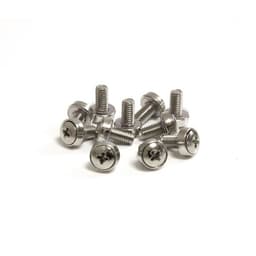 StarTech.com 50 Pkg M6 Mounting Screws for Server Rack Cabinet (CABSCREWSM6) - Screw kit (pack of 50) - for P/N: RACK-18U-20-WALL-OA, RACK-21U-20-WALL-OA, RACK-24U-20-WALL-OA, RK3236BKF, WALLMOUNT4
