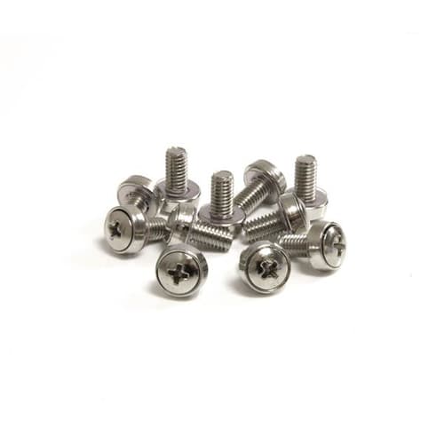 StarTech.com 50 Pkg M6 Mounting Screws for Server Rack Cabinet (CABSCREWSM6) - Screw kit (pack of 50) - for P/N: RACK-18U-20-WALL-OA, RACK-21U-20-WALL-OA, RACK-24U-20-WALL-OA, RK3236BKF, WALLMOUNT4 — image 1