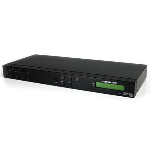 StarTech.com 4x4 HDMI Matrix Video Switch Splitter with Audio and RS232 - 4x1 HDMI Video Switch - 4 Port HDMI Switcher (VS440HDMI) - Video/audio switch - desktop - for P/N: ST121HDBT20L, ST121HDBT20S, ST121HDBTL, ST121HDBTPW, SVA12M2NEUA, SVA12M5NA