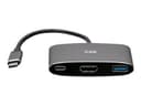 C2G USB C Docking Station with 4K HDMI, USB, and USB C - Power Delivery up to 100W - Docking station - USB-C / Thunderbolt 3 - HDMI