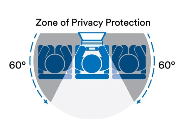 3M - Display privacy filter - removable - magnetic - 24" — view 3