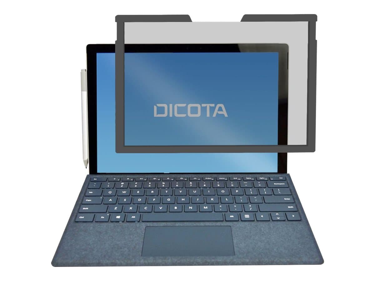 DICOTA Secret - Notebook privacy filter - 2-way - removable - magnetic - 12.3" wide - black - for Microsoft Surface Pro 4 — view 1