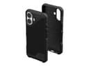 UAG Metropolis Series - Back cover for mobile phone - MagSafe compatibility - thermoplastic polyurethane (TPU), DuPont Kevlar - kevlar black - for Apple iPhone 16