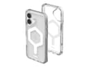 UAG Plyo Series - Back cover for mobile phone - MagSafe compatibility - PC backplate, thermoplastic polyurethane (TPU) frame - ice white - for Apple iPhone 16