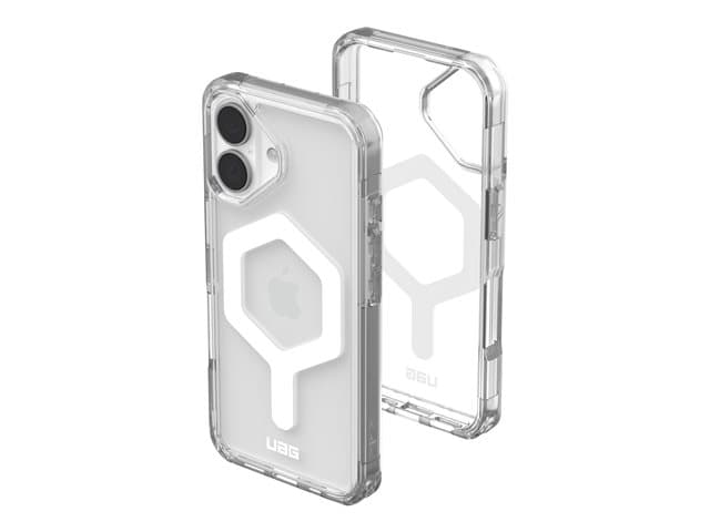 UAG Plyo Series - Back cover for mobile phone - MagSafe compatibility - PC backplate, thermoplastic polyurethane (TPU) frame - ice white - for Apple iPhone 16